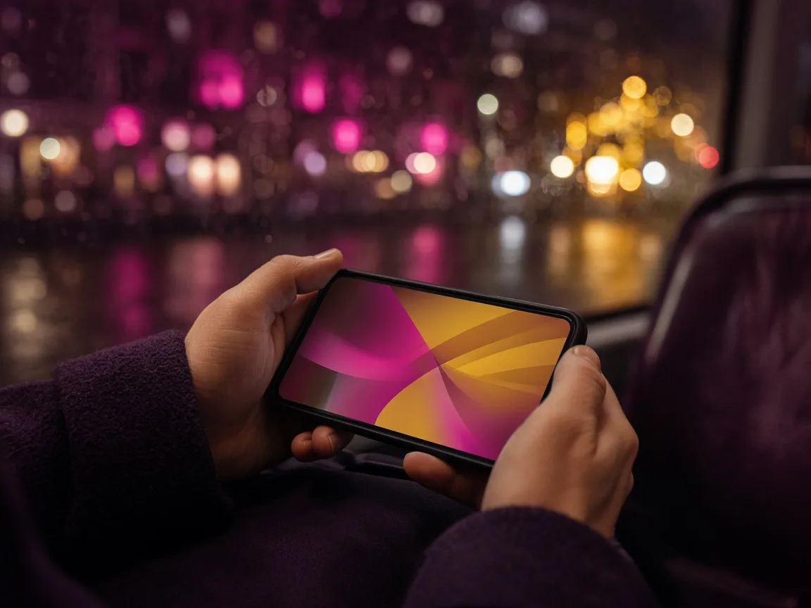 NV Casino App auf dem Handy in der Stadt